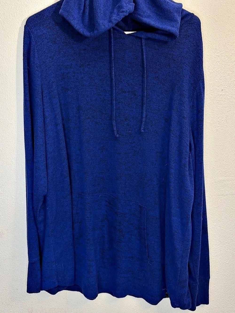 ideology Cowl Neck Hoodie in Blue Size 2X Like New